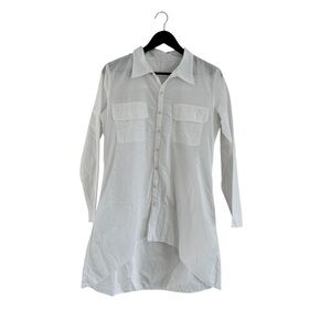 Cp Shades Shirt Dress Small White